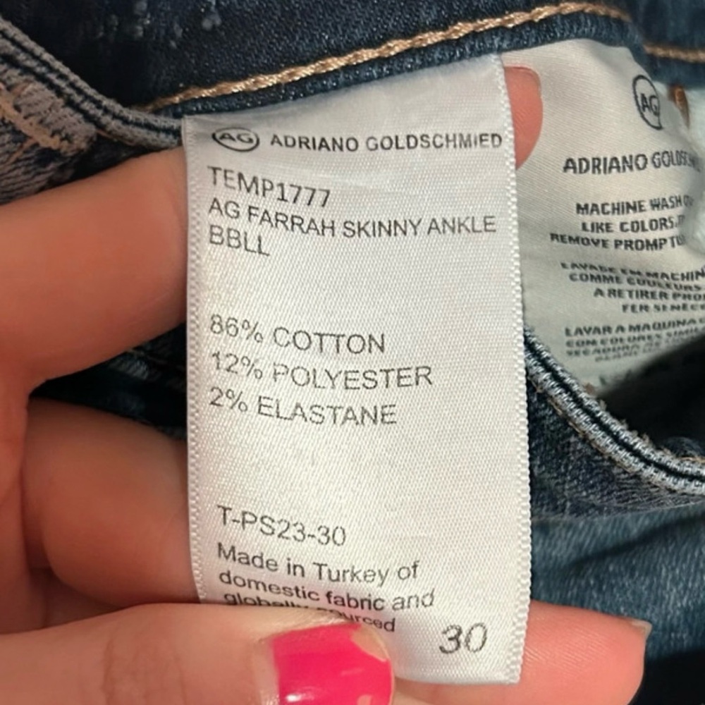AG Adriano Goldschmied Farrah Skinny high rise Jeans - Picture 6 of 6